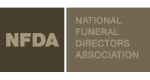 National Funeral Directors association logo in Brown