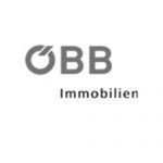 Logotipo de ÖBB Immobilien, con texto gris y un
