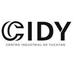 Logotipo del Centro Industrial de Yucatán (CIDY). Texto negro sobre fondo blanco: CIDY con el logotipo de la doble C.