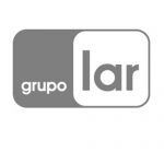 Logotipo gris y blanco para