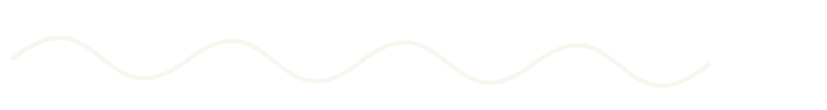 A wavy, cream-colored line against a white background.