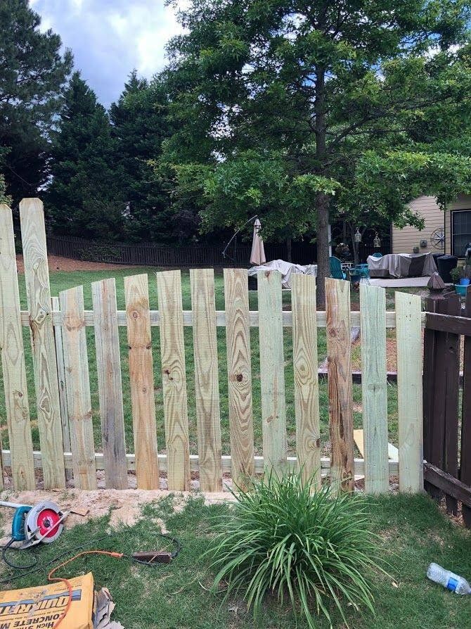 Fence for Backyard — Dacula, GA — Pablo’s Landscape Inc.