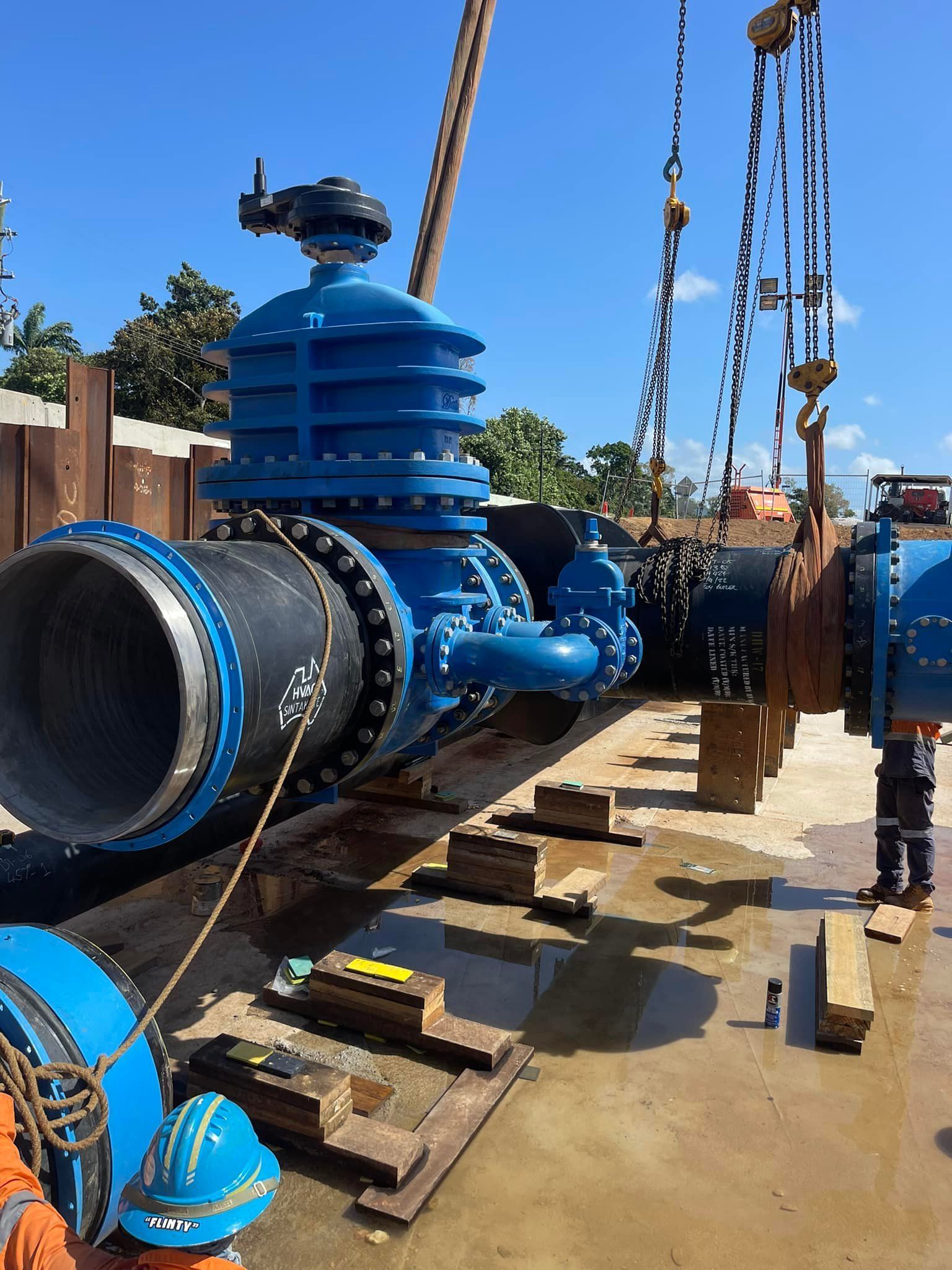 Industrial Interior With Blue-toned Pipes, Valves, and Machinery — D & B Plumbing NQ in Gordonvale, QLD