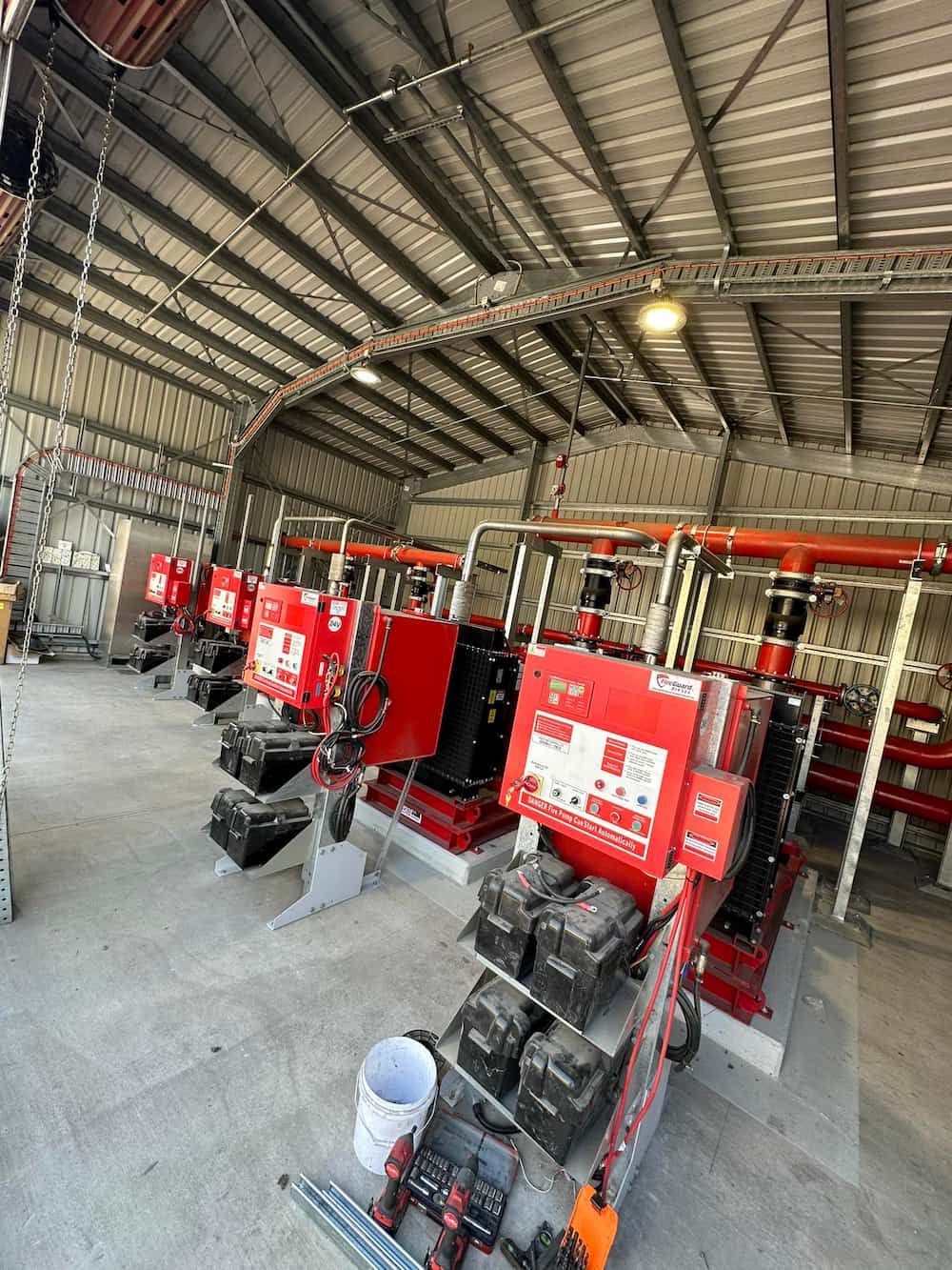 Fire Suppression System Equipment in a Warehouse — D & B Plumbing NQ in Trinity Beach, QLD