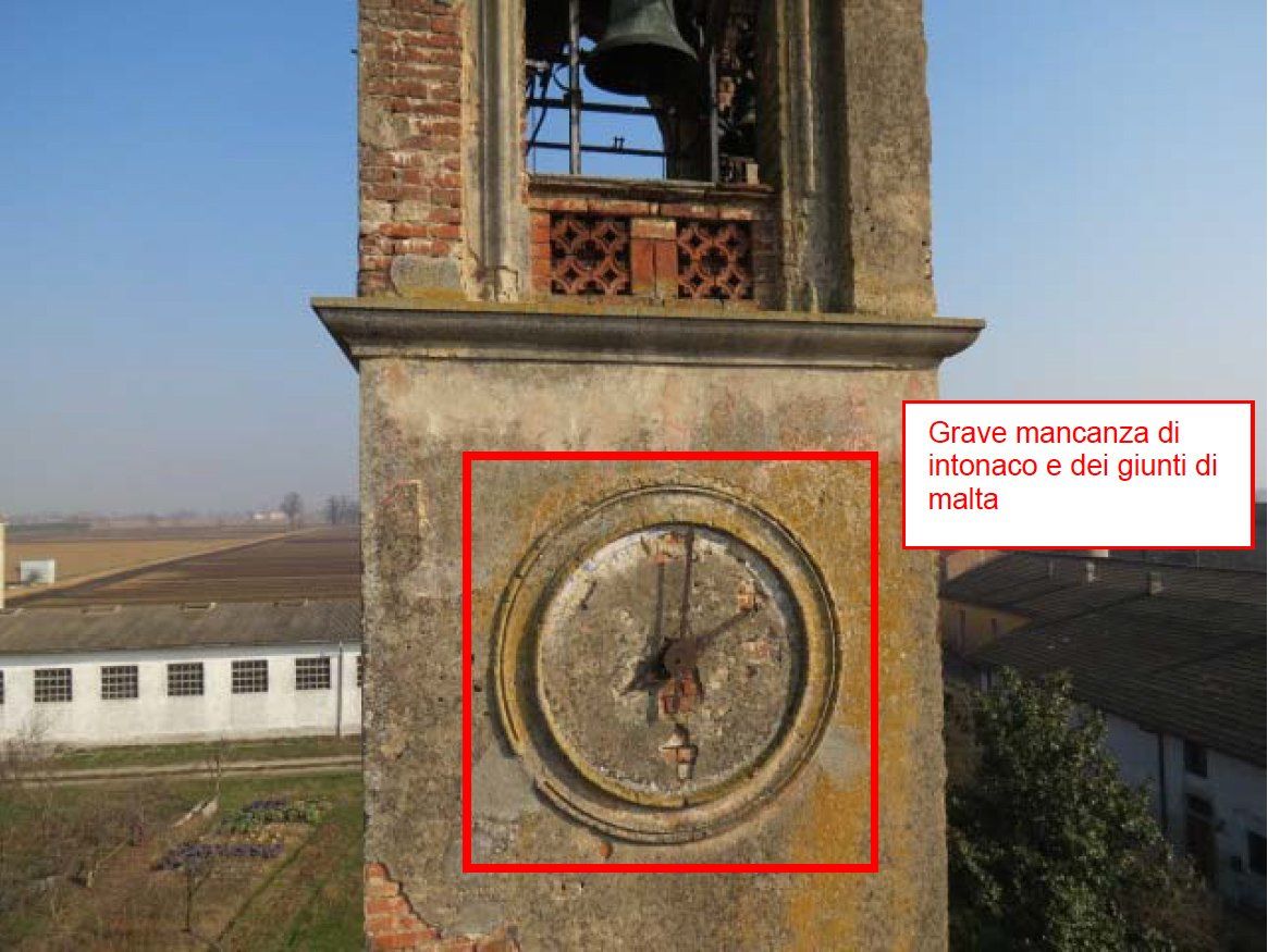 Particular bell tower clock