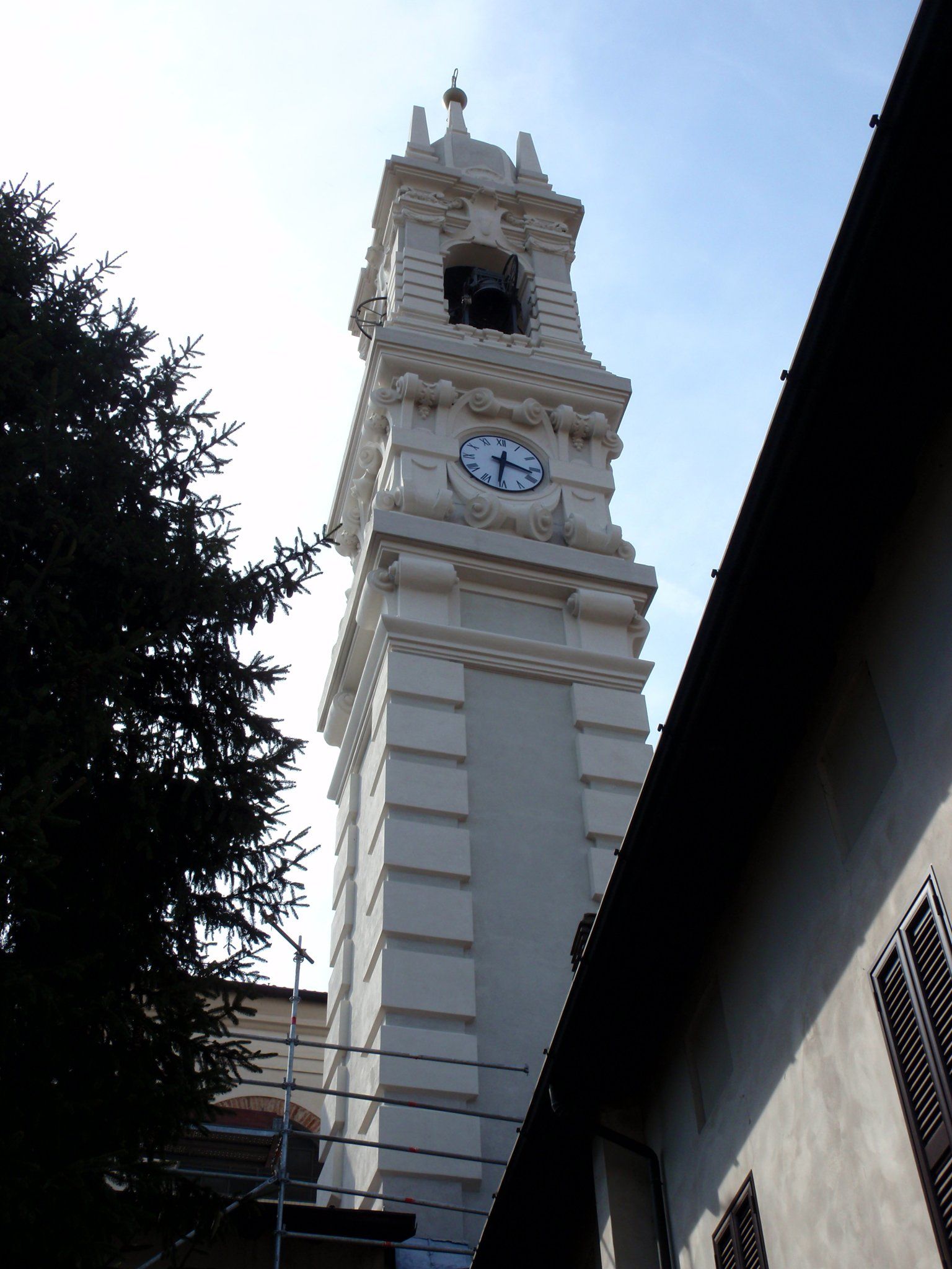 view of the bell tower after consolidation