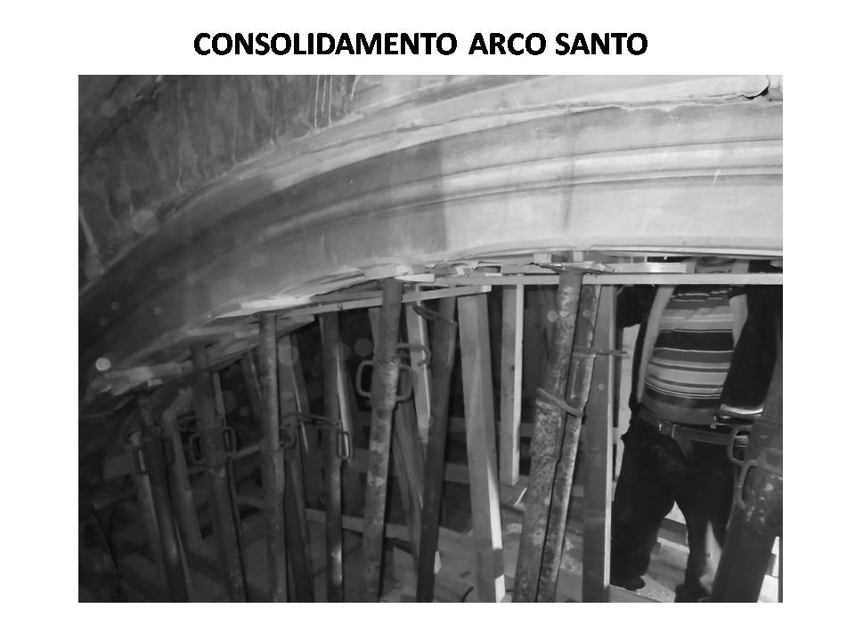 consolidation of the holy arch: underpinning