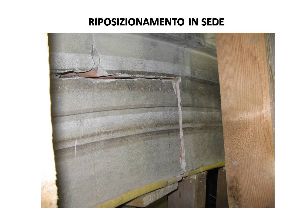 Holy arch consolidation: repositioning in place