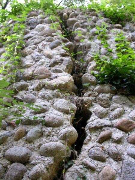 Damage in the wall