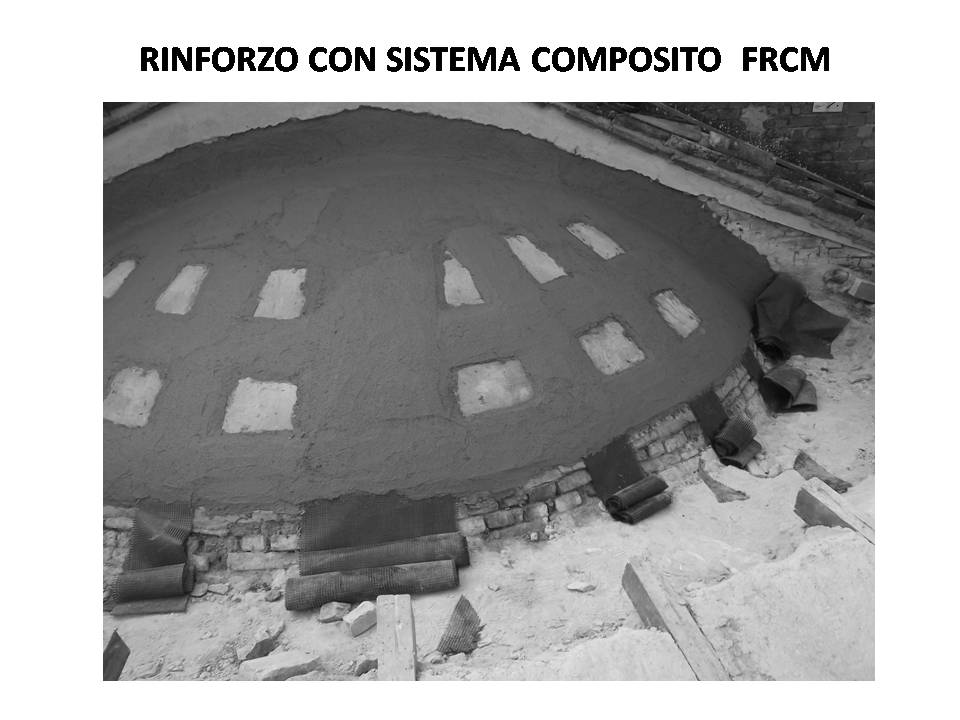consolidation of the apse dome with the FRCM system