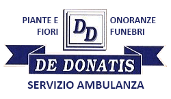 Logo for De Donatis funeral home, featuring