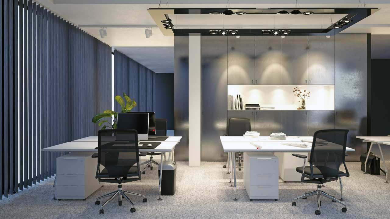 A clean modern office