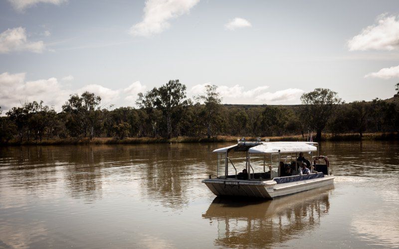 boat on river