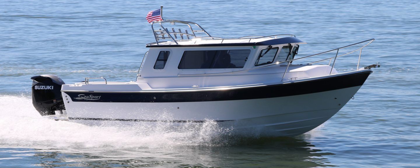 Sea Sport boat with Stainless Rails by Tanner Manufacturing 