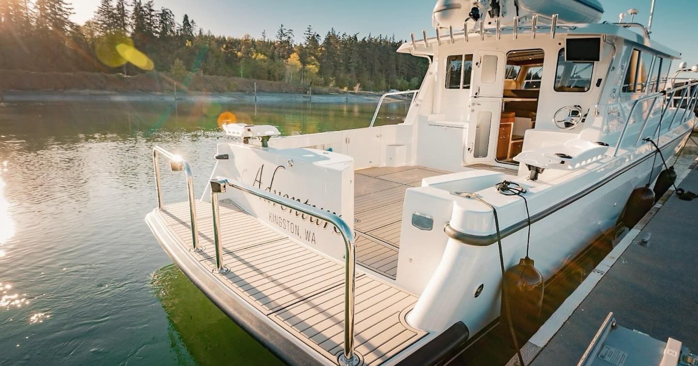 Swim Platform Staple Rails & Marine Grab Rails with Burnewiin Mounts by Tanner Manufacturing