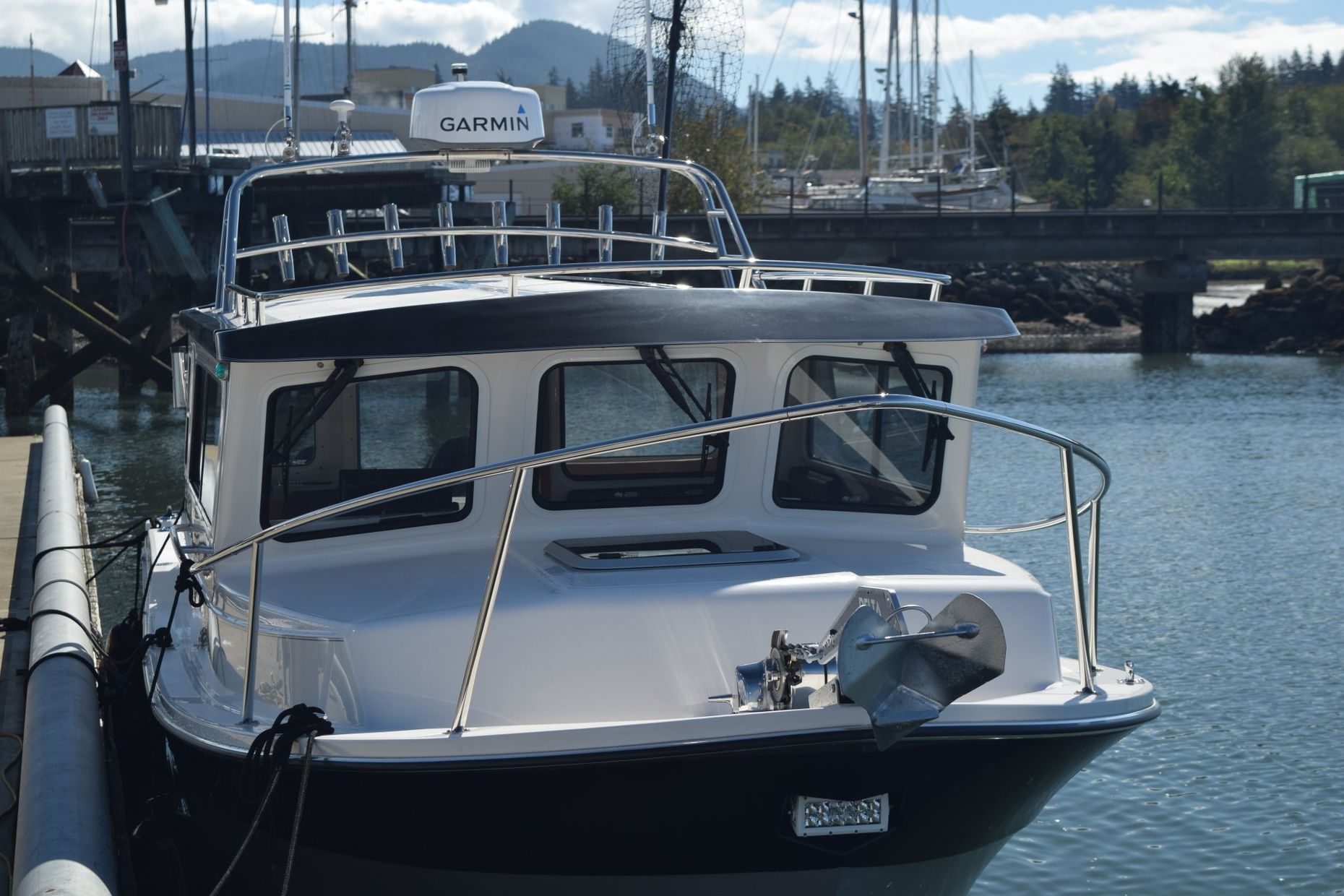 Sea Sport boat with Stainless Rails by Tanner Manufacturing 