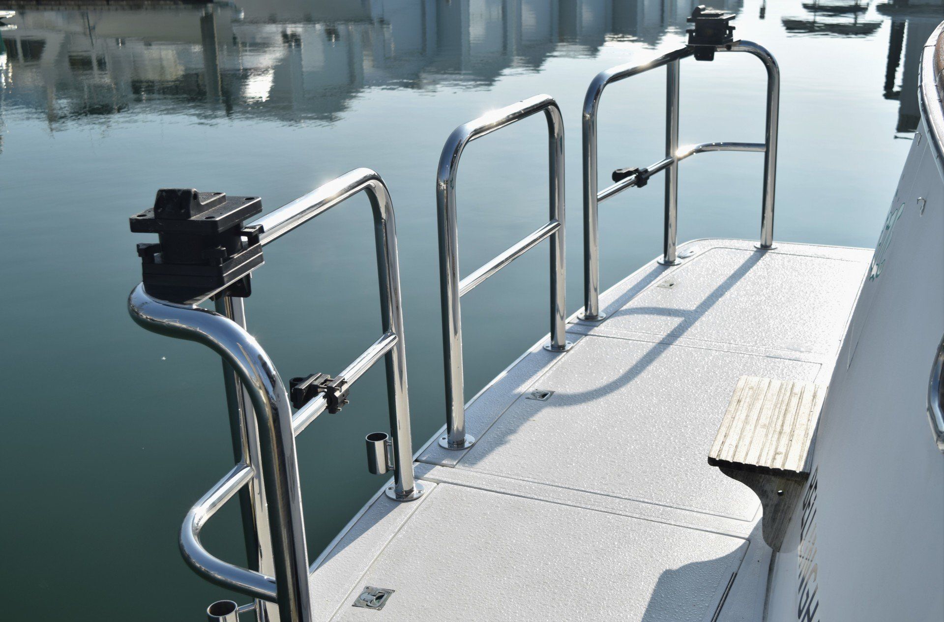 Swim Platform Staple Rails & Marine Grab Rails by Tanner Manufacturing