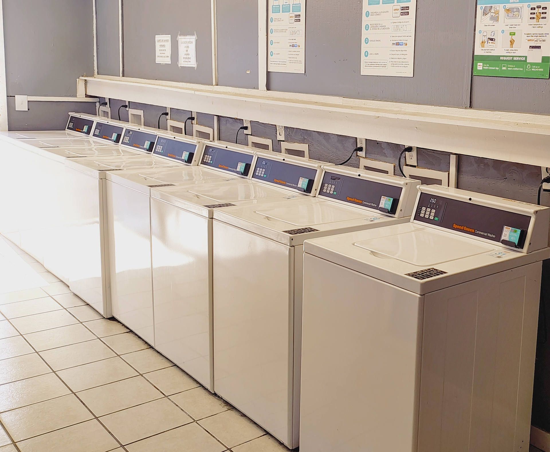 Laundry room with washers
