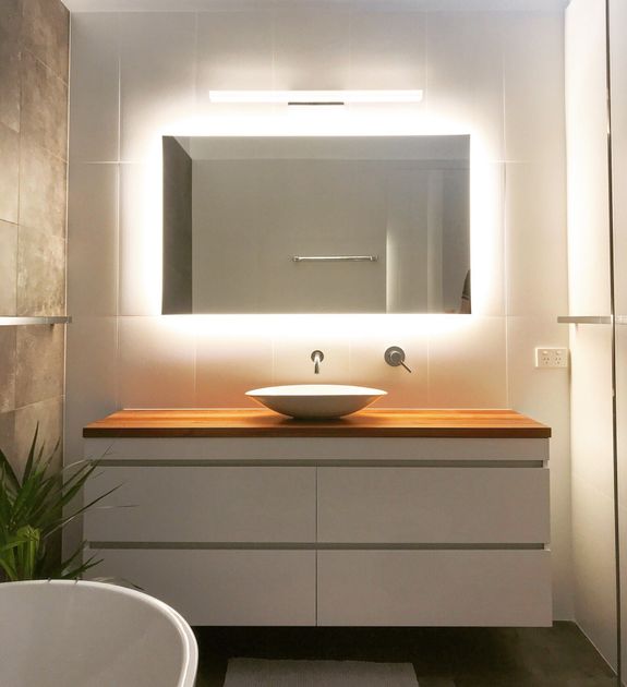 Mirror with Backlight  — Impact Bathrooms in Bateau Bay, NSW