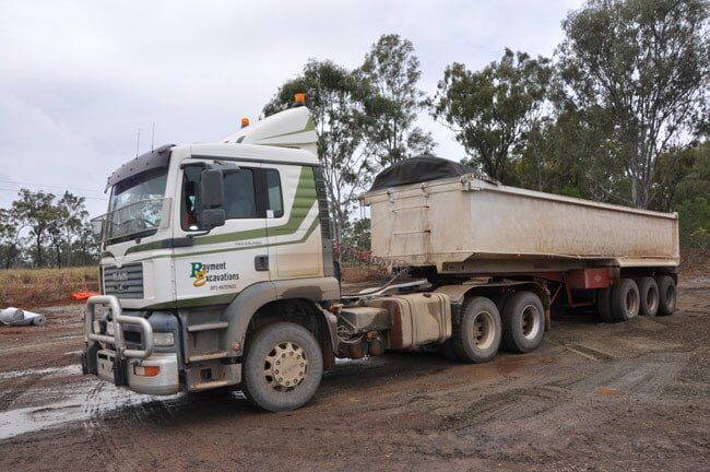 White Rayment Excavations Truck