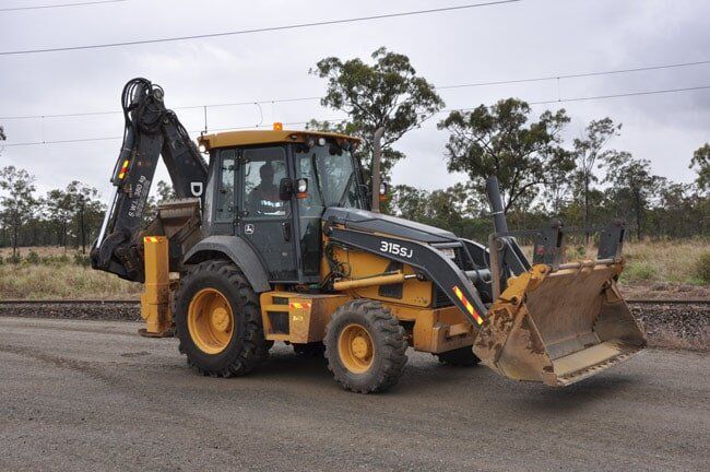 John Deere Backhoe