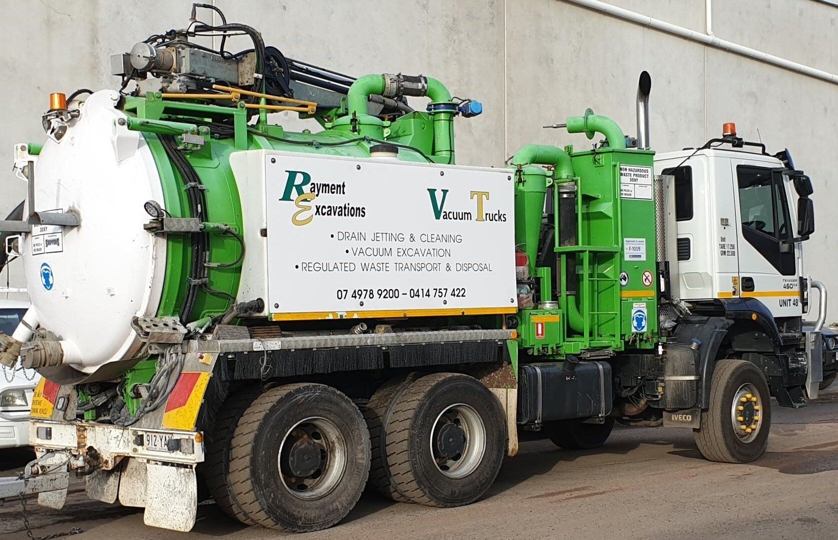 Rayment Excavations Branded Vacuum Excavator Truck