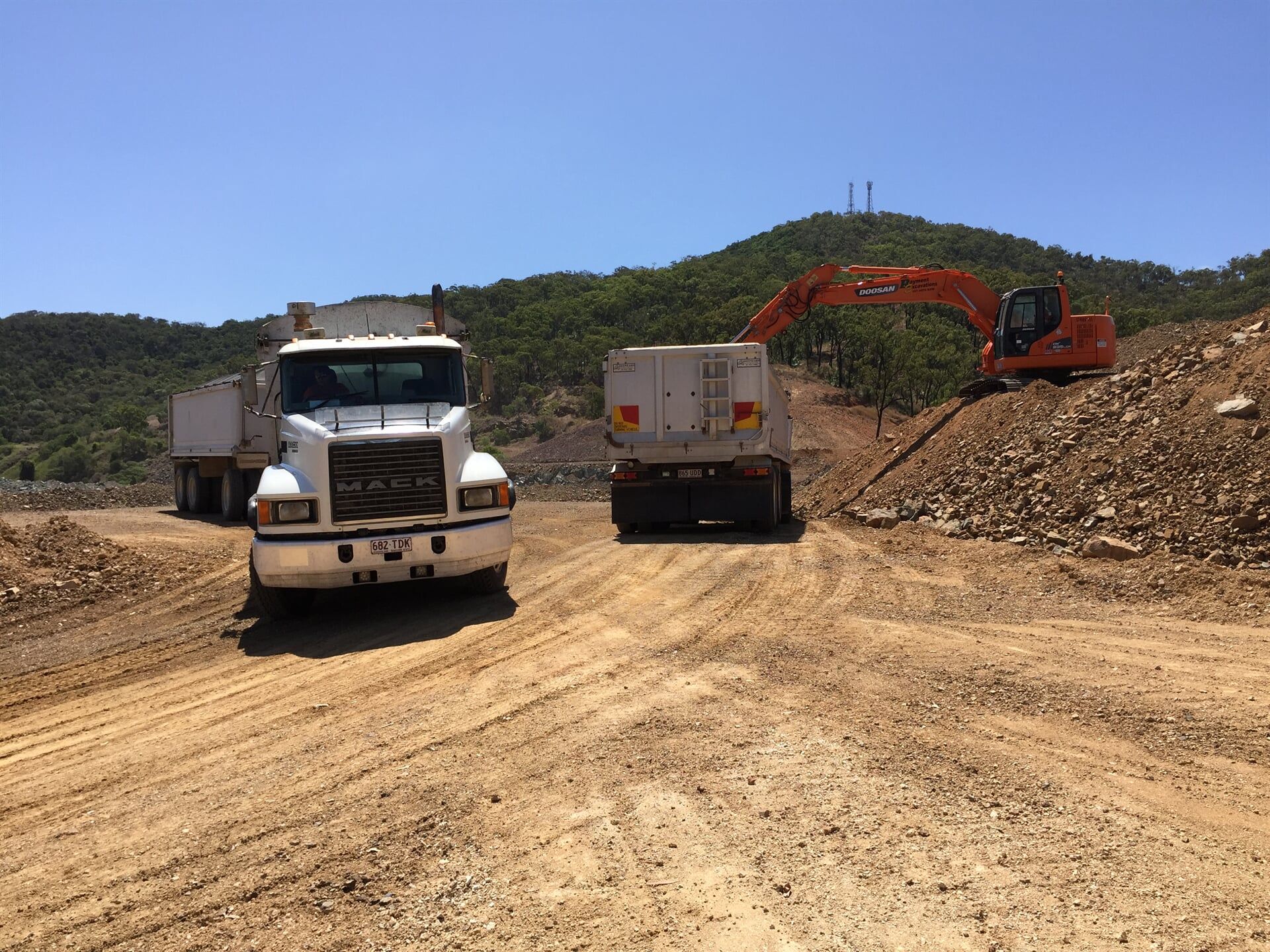 Plant Hire Truck — Excavation in Gladstone, QLD