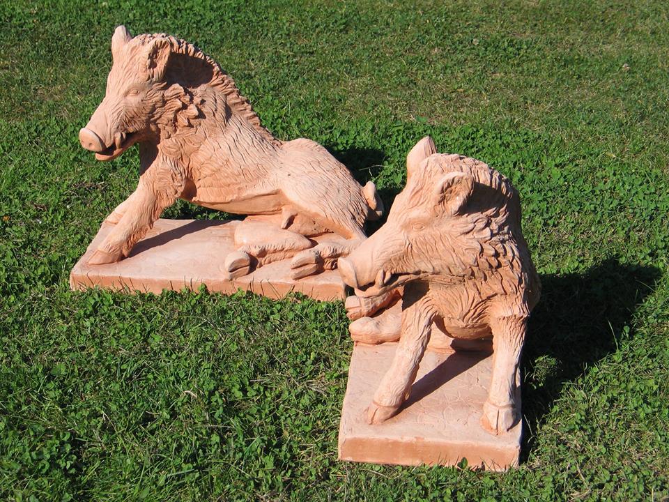 terracotta boars