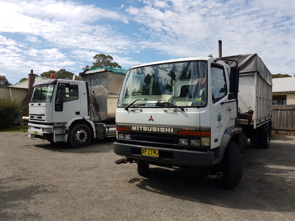 White Trucks — Rainbow Flat, NSW — Tree Solutions NSW