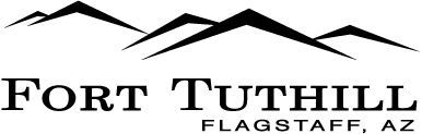 A black and white logo for fort tuthhill flagstaff , az.