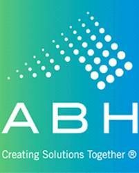 A logo for a company called abha creating solutions together.