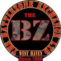 A logo for the battlezone exchange ltd , a company based in west haven.