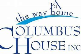 The way home columbus house inc logo on a white background.