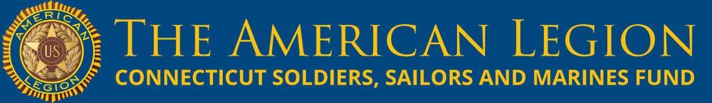 The logo for the american legion connecticut soldiers sailors and marines fund