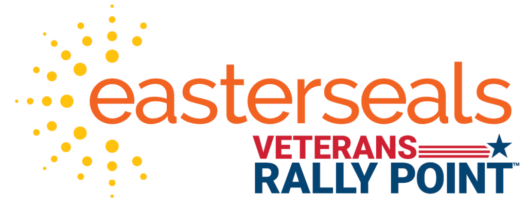 The logo for easterseals veterans rally point