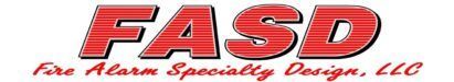 The logo for fasd fire alarm specialty design llc