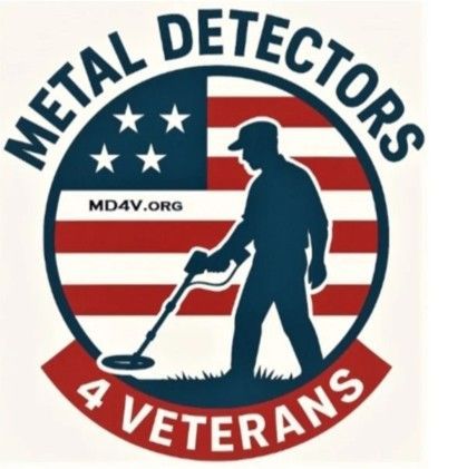 The logo for metal detectors for veterans