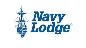 The navy lodge logo has a boat on it.