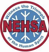 The logo for nehsa is a witness to the triumph of the human spirit.