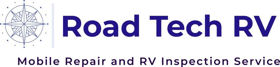 The logo for road tech rv mobile repair and rv inspection service