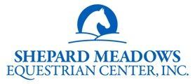 The logo for shepard meadows equestrian center inc.