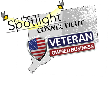 A spotlight is shining on the words `` in the spotlight for veterans ''.