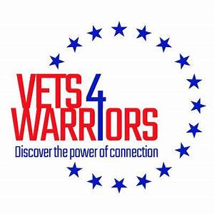 A logo for vets 4 warriors discover the power of connection