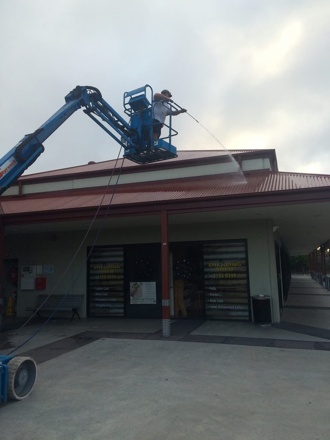Cleaning Commercial Roof — Excess Cleaning in Mudgeeraba, QLD