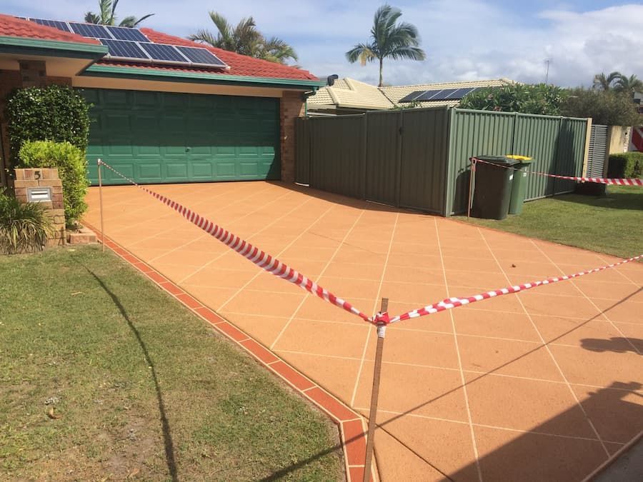 After Cleaning the Stencil Driveway — Excess Cleaning in Melbourne City, VIC