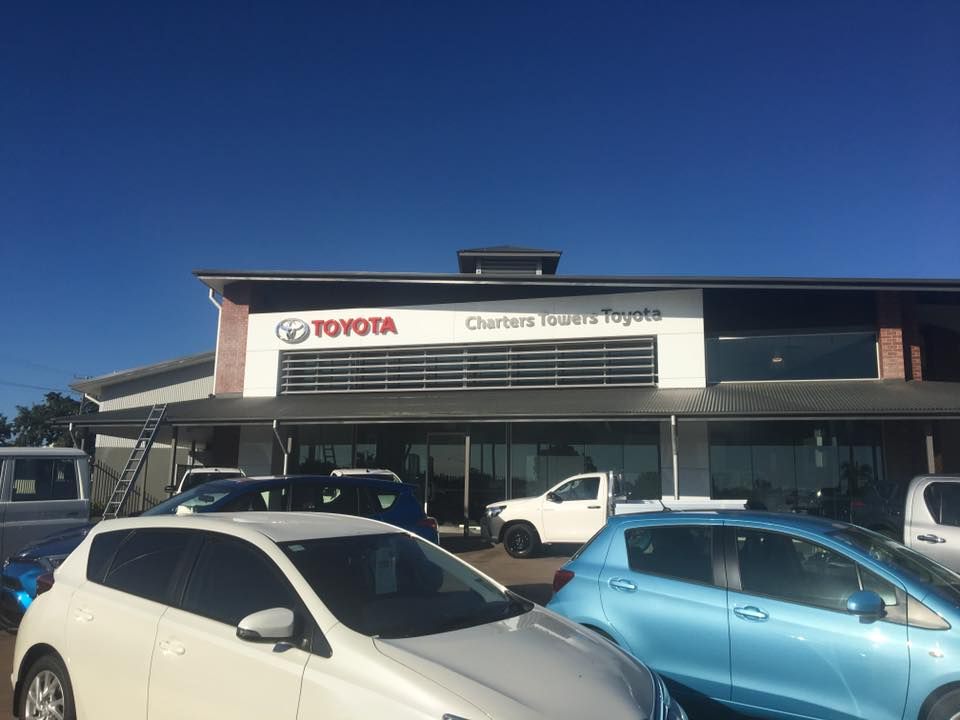 Toyota Dealership With Cars Parked in Front of It — Excess Cleaning in North West Coast Tasmania, TAS