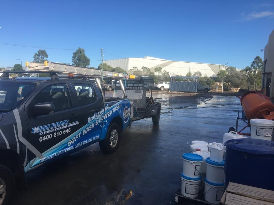 Truck Parked in a Front of a Building — Excess Cleaning in North West Coast Tasmania, TAS