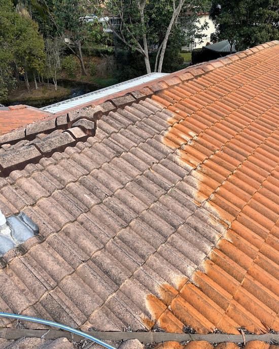 Roof Tiled Cleaning — Pressure Washing in Burleigh Waters, QLD
