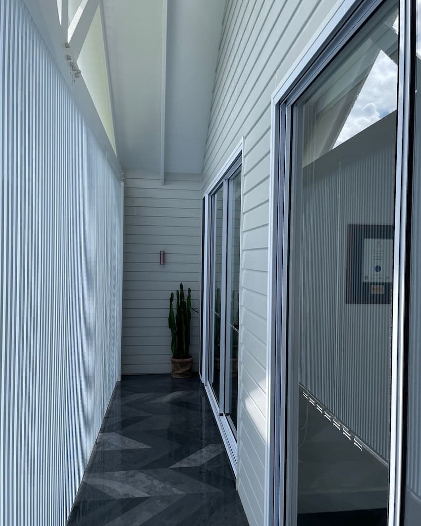 Hallway With Glass Door — Excess Cleaning in Robina, QLD