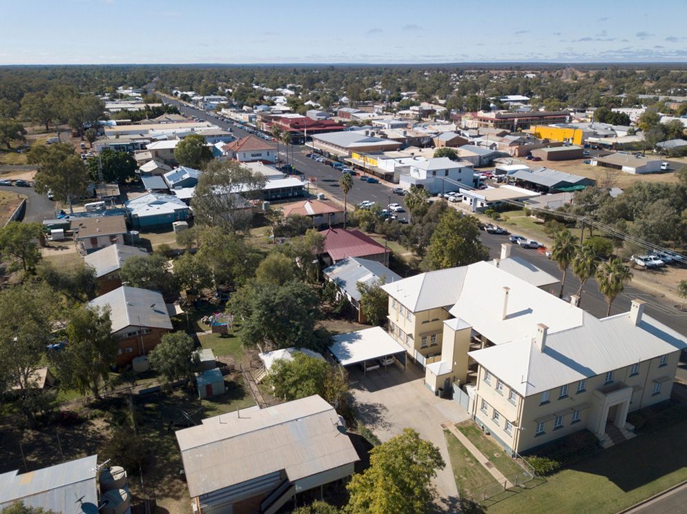 An Aerial View of a Small Town With Lots of Buildings — Excess Cleaning in Ashmore, QLD